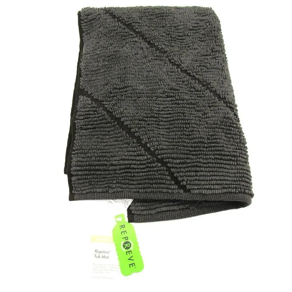 Nordstrom Reversible Cotton Blend Bath Mat, Size One Size - Black 20